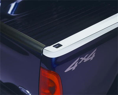Stainless Steel Bed Rail Caps (Holes) <br> 99-10 Ford F-250 F-350