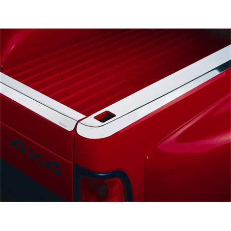 Stainless Steel Bed Rail Caps (Holes) <br> 03-09 Dodge Ram 1500 2500 3500