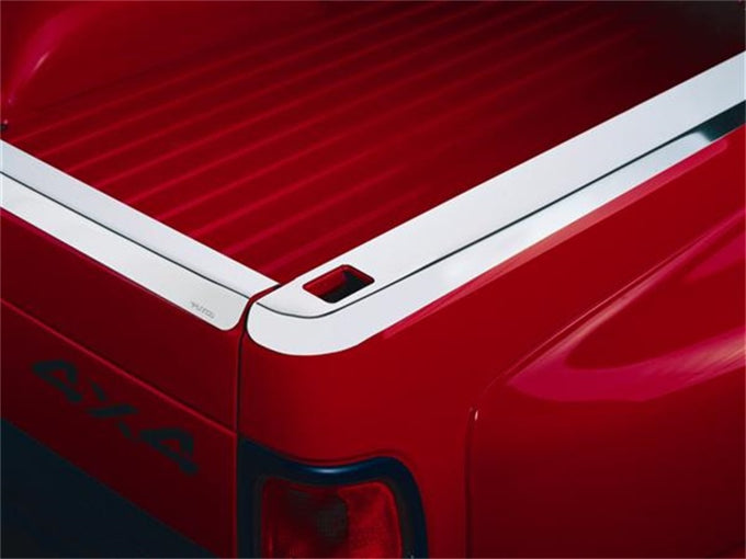 Stainless Steel Bed Rail Caps (Holes) <br> 03-09 Dodge Ram 1500 2500 3500