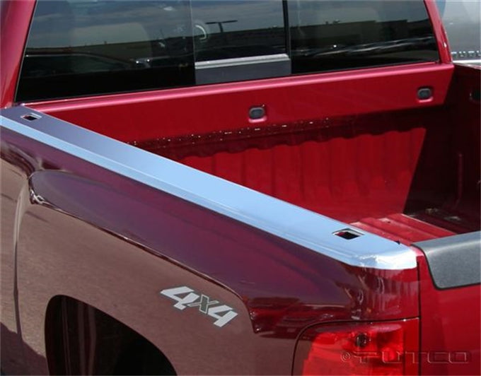Stainless Steel Bed Rail Caps <br> 07-13 Chevy Silverado 1500