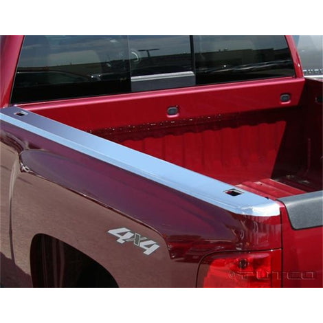 6 1/2ft. Stainless Steel Bed Rail Caps (Holes) <br> 07-14 Chevy Silverado 1500 2500 3500 HD