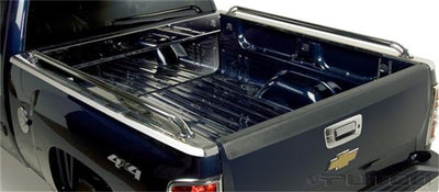 6 1/2ft. Stainless Steel Bed Rail Caps (Holes) <br> 07-14 Chevy Silverado 1500 2500 3500 HD