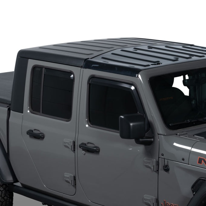 Set of 4 Element Matte Black Window Visors <br> 18-24 Jeep Gladiator, Wrangler JK