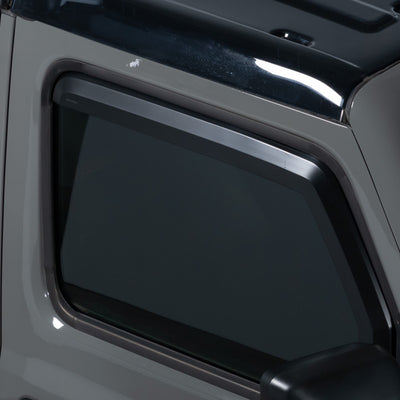 Set of 4 Element Matte Black Window Visors <br> 18-24 Jeep Gladiator, Wrangler JK