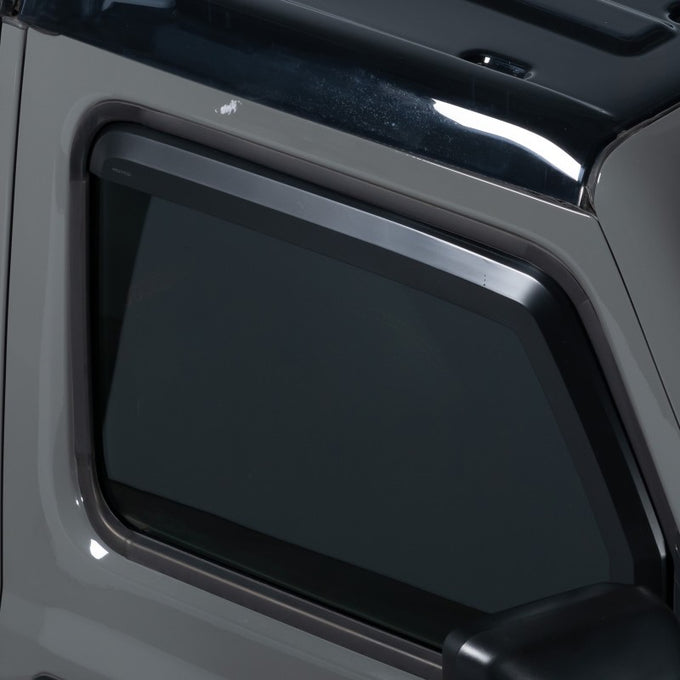 Set of 4 Element Matte Black Window Visors <br> 18-24 Jeep Gladiator, Wrangler JK