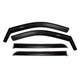 Set of 4 Element Matte Black Window Visor <br> 19-25 Chevy Silverado, GMC Sierra 1500 2500 3500 HD
