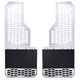 Brushed Stainless Steel HEX Steel Mud Skins <br> 11-16 Ford F-350 F-450 Super Duty