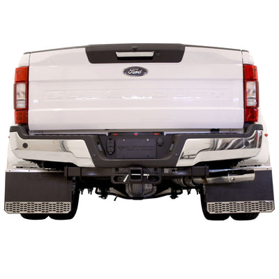 Brushed Stainless Steel HEX Steel Mud Skins <br> 11-16 Ford F-350 F-450 Super Duty