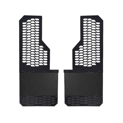 Set of 2 Black HEX Mud Skins <br> 17-24 Ford F-350 F-250