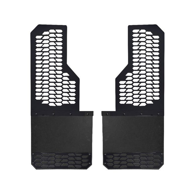 Set of 2 Black HEX Mud Skins <br> 17-24 Ford F-350 F-250