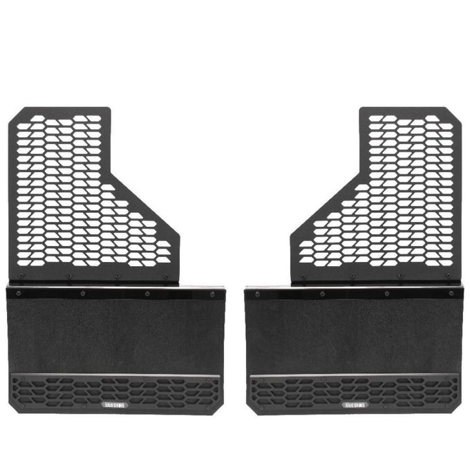 Rear Black HEX Mud Skins <br> 11-16 Ford F-350 F-450 Super Duty