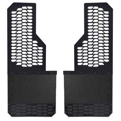 Rear Black HEX Mud Skins <br> 11-16 Ford F-350 F-450 Super Duty