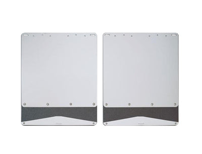 Rubber Mud Flap w/ SS Trim (6in x 10in) <br> Universal