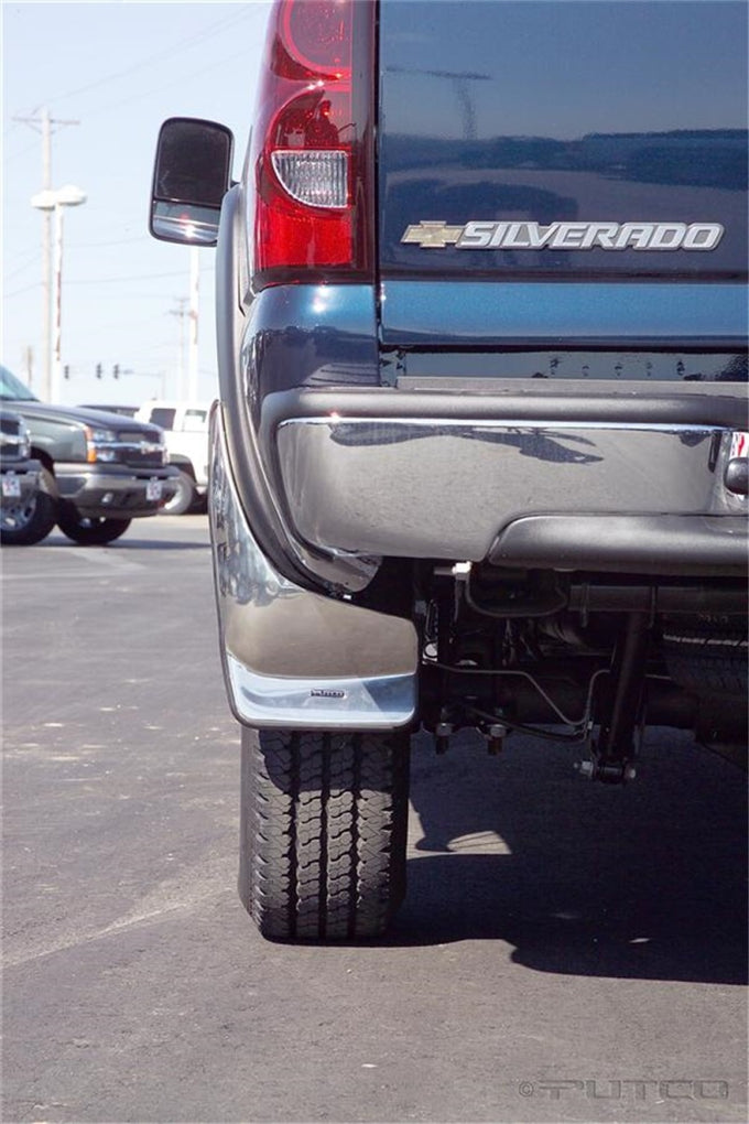 (Rear) Form Fitted Mud Skins <br> 03-07 Chevy Silverado, GMC Sierra 1500 2500 3500 HD