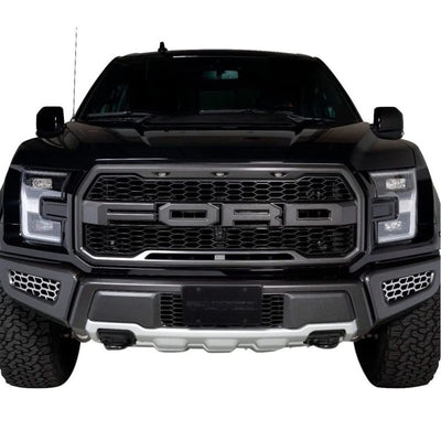 Hex Shield Polished SS Bumper Grille Inserts <br> 17-20 Ford F-150