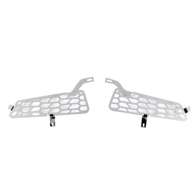 Hex Shield Polished SS Bumper Grille Inserts <br> 17-20 Ford F-150