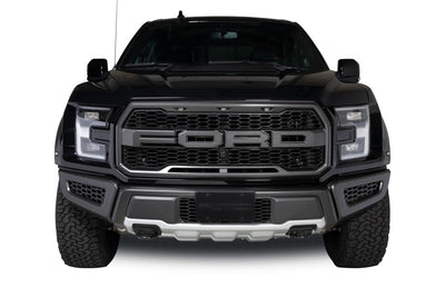 Black Powder Coated Bumper Grille Inserts <br> 17-20 Ford F-150