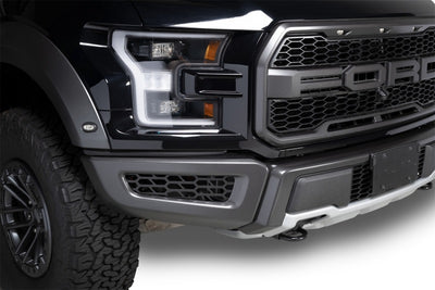 Black Powder Coated Bumper Grille Inserts <br> 17-20 Ford F-150