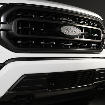 Black Powdercoated Bumper Grille Inserts <br> 23-24 Ford F-350 F-250