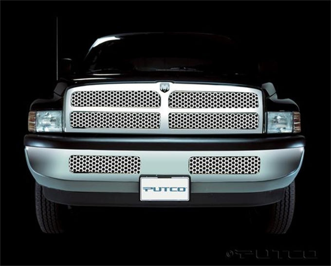 Punch Stainless Steel Grilles <br> 94-02 Dodge Ram 1500 2500 3500