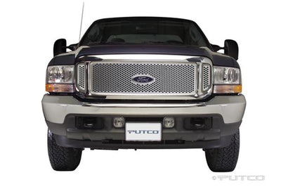 Punch SS Grilles w/ Logo CutOut <br> 99-04 Ford F-250 F-350