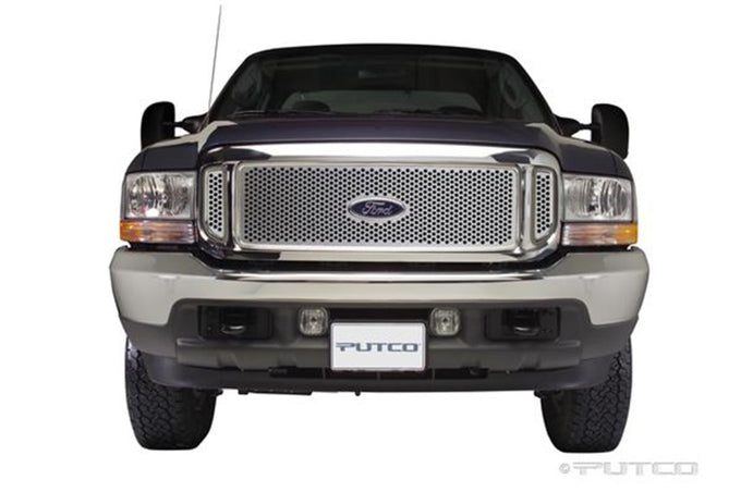 Punch SS Grilles w/ Logo CutOut <br> 99-04 Ford F-250 F-350