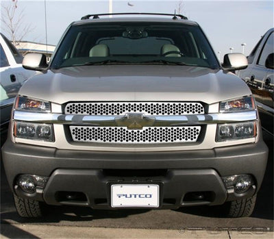 Punch Stainless Steel Grilles <br> 02-06 Chevy Avalanche