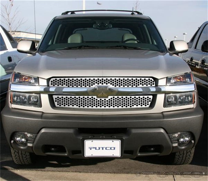 Punch Stainless Steel Grilles <br> 02-06 Chevy Avalanche