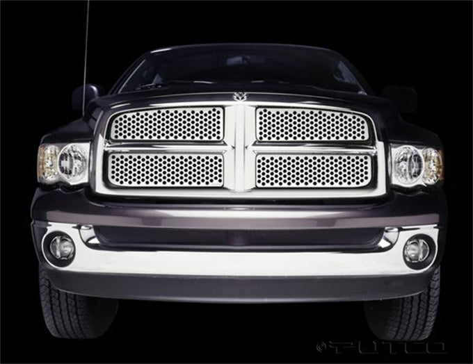 Punch Stainless Steel Grilles <br> 02-05 Dodge Ram 1500 2500 3500