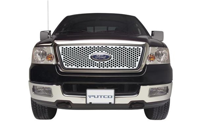 Punch Stainless Steel Grilles w/ Logo CutOut <br> 04-08 Ford F-150
