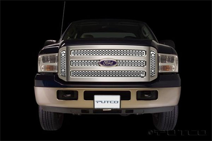 Punch Stainless Steel Grilles <br> 05-07 Ford F-350 F-250