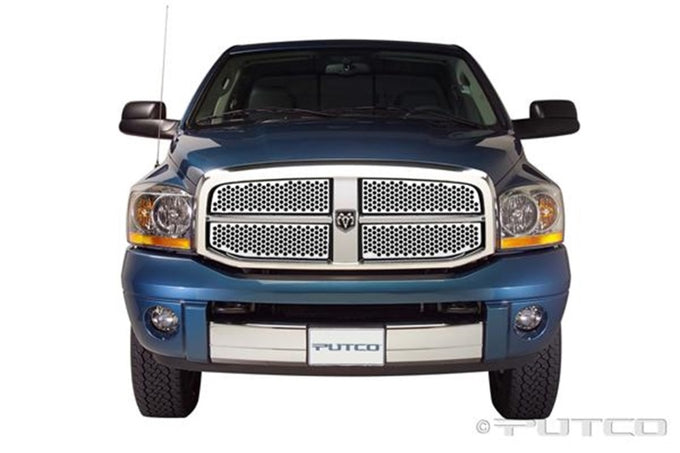 Replacement Punch Stainless Steel Grilles <br> 06-08 Dodge Ram 1500 2500 3500