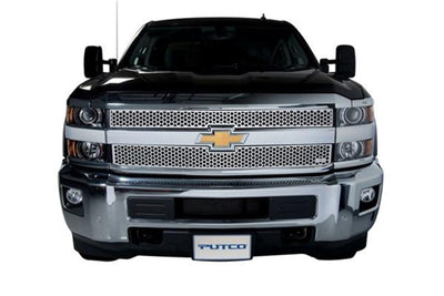 Punch Stainless Steel Grilles <br> 15-19 Chevy Silverado, GMC Sierra 2500 3500 HD