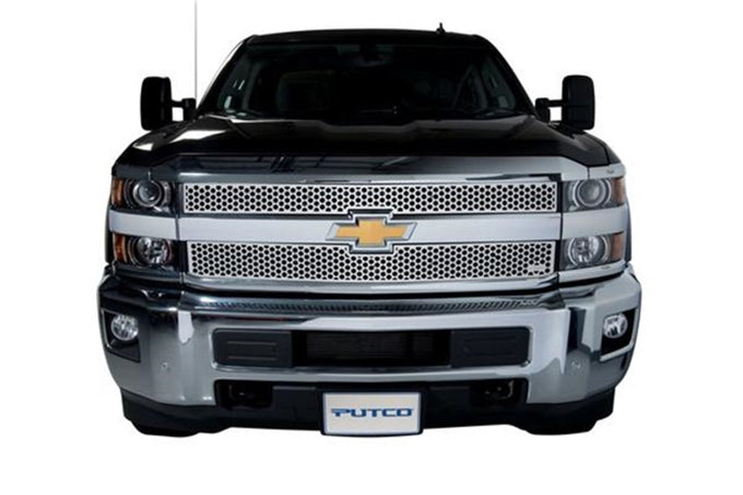 Punch Stainless Steel Grilles <br> 15-19 Chevy Silverado, GMC Sierra 2500 3500 HD