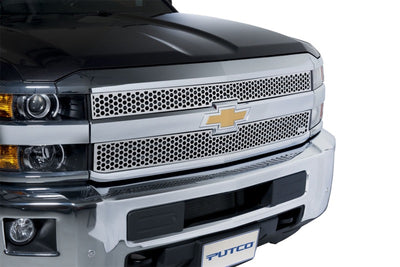Punch Stainless Steel Grilles <br> 15-19 Chevy Silverado, GMC Sierra 2500 3500 HD