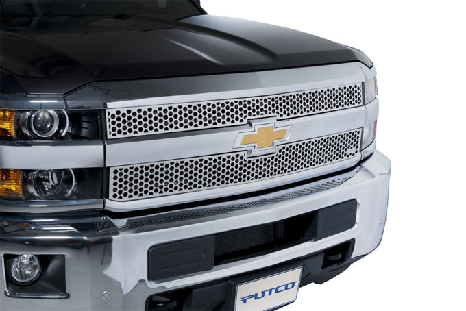 Punch Stainless Steel Grilles <br> 15-19 Chevy Silverado, GMC Sierra 2500 3500 HD