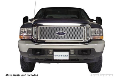 Side Vents Only Punch Stainless Steel Grilles <br> 99-04 Ford F-250 F-35