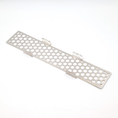Polished SS Punch Design Bumper Grille Inserts <br> 23-24 Ford F-350 F-250