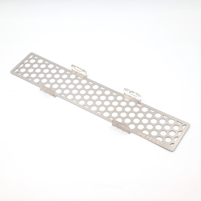 Polished SS Punch Design Bumper Grille Inserts <br> 23-24 Ford F-350 F-250