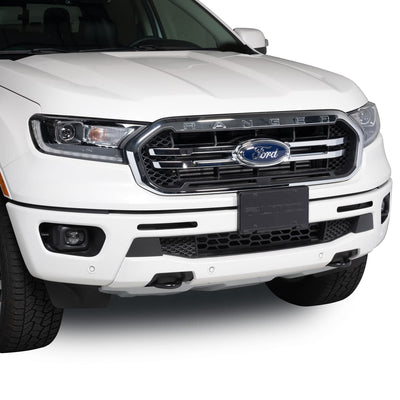 Polished SS Punch Design Bumper Grille Inserts <br> 23-24 Ford F-350 F-250