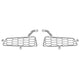 Polished SS Bumper Grille Inserts <br> 17-20 Ford F-150