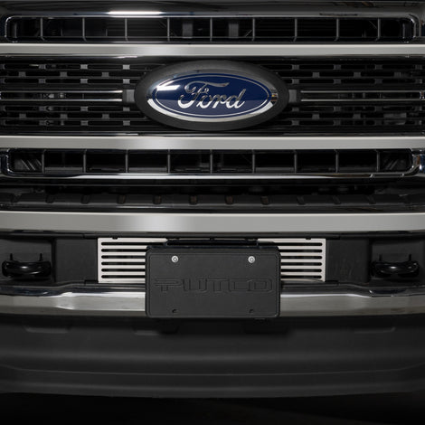 Polished SS Hex Shield Design Bumper Grille <br> 23-24 Ford F-350 F-250