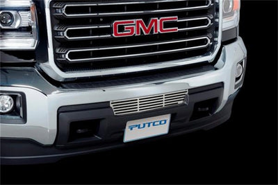 Stainless Steel Bar Design Bumper Grille Inserts <br> 15-19 GMC Sierra 2500 3500 HD