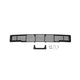 Stainless Steel Black Bar Design Bumper Grille Inserts <br> 15-17 Ford F-150