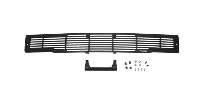 Stainless Steel Black Bar Design Bumper Grille Inserts <br> 15-17 Ford F-150