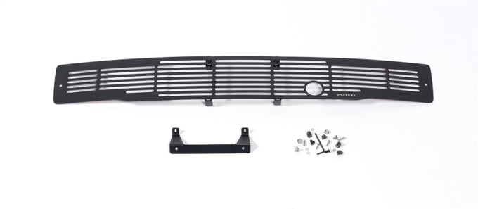 Black Bar Design w/ Heater Plug Bumper Grille Inserts <br> 15-17 Ford F-150