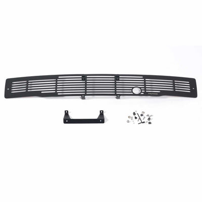 Black Bar Design w/ Heater Plug Bumper Grille Inserts <br> 15-17 Ford F-150