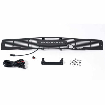Bumper Grille Insert w/Heater Plug & 10in Luminix Lightbar <br> 15-17 Ford F-150