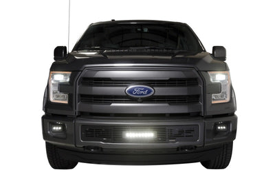 Bumper Grille Inserts w/10in Luminix Light Bar <br> 15-17 Ford F-150