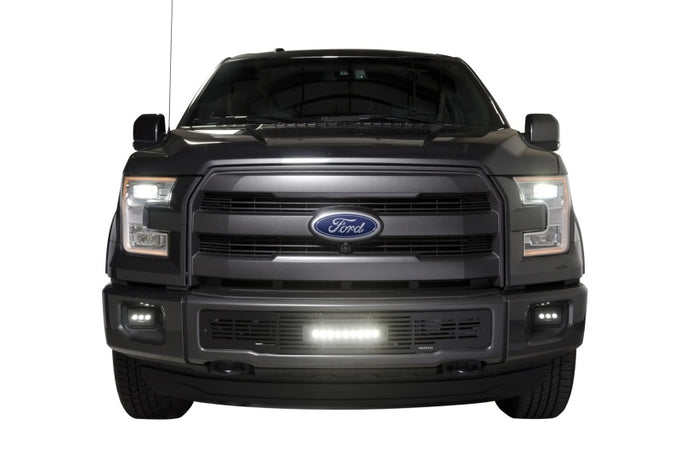 Bumper Grille Inserts w/10in Luminix Light Bar <br> 15-17 Ford F-150